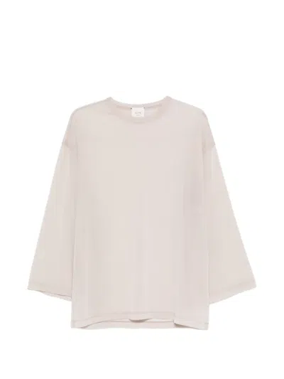 Alysi Panelled Long-sleeve Top In Neutral