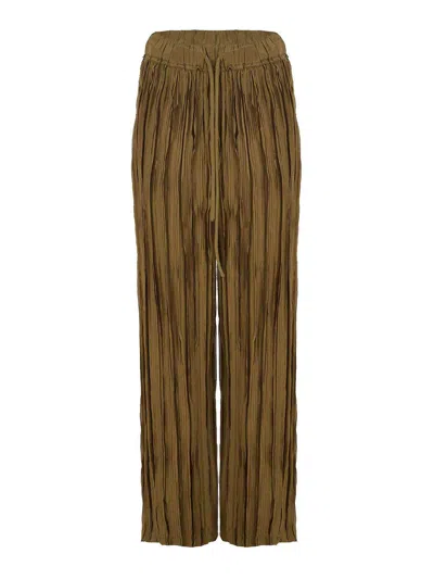 Alysi Trousers Viscose In Brown