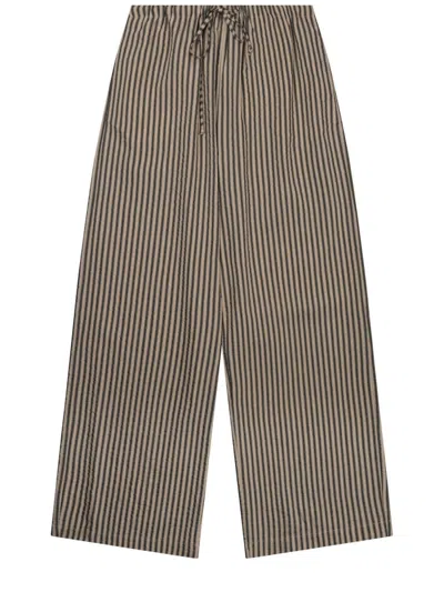 Alysi Pantalone Ampio A Righe In Black