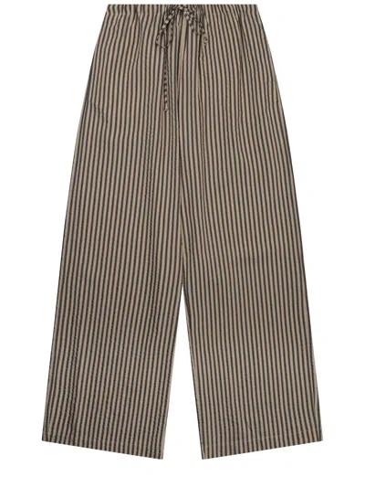 Alysi Striped Wide-leg Trousers In Multi