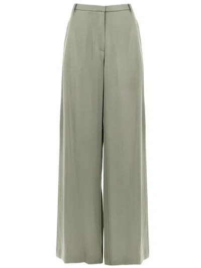 Alysi Pantalone Ampio In Raso In Silver