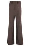 Alysi Pantalone Flanella In Brown