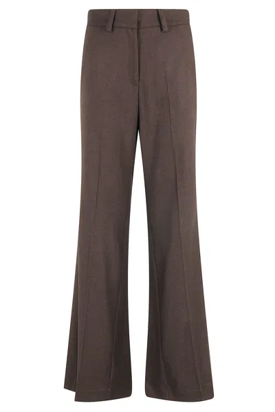 Alysi Pantalone Flanella In Brown