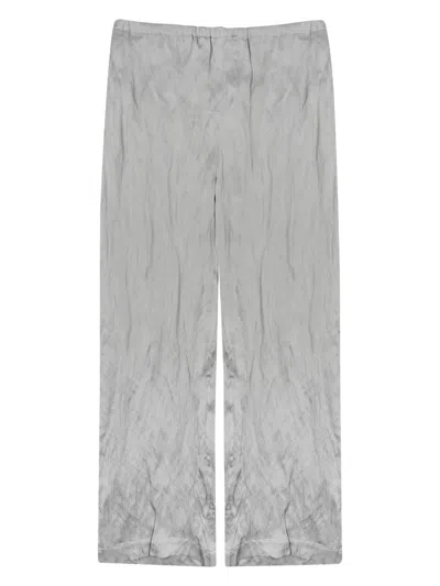 Alysi Pantalone In Viscosa Testurizzata In Grey