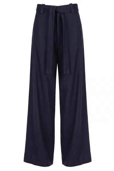 Alysi - Pants - 480608 - Blue In Black