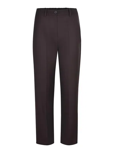 Alysi Pants Made Of A Wool Blend In Brown