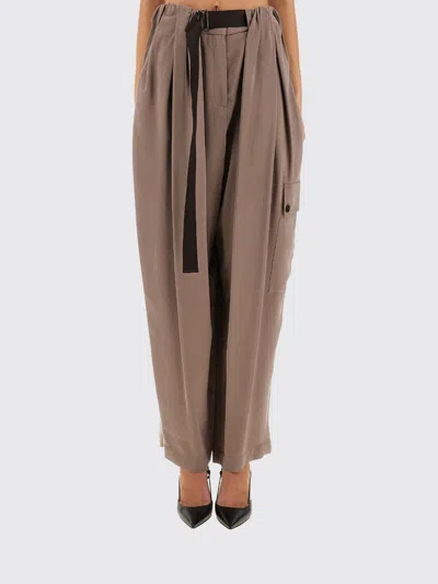 ALYSI PANTS ALYSI WOMAN COLOR BROWN