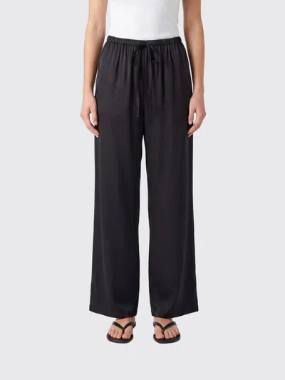 Alysi Pants Woman Color Charcoal In Black