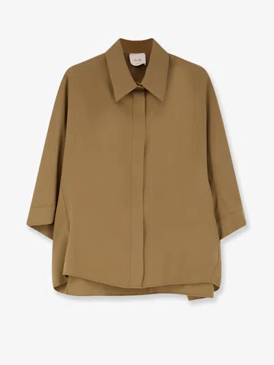 Alysi Peach Touch Shirt In Brown