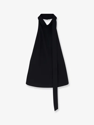 Alysi Round Neck Tank Top In Black