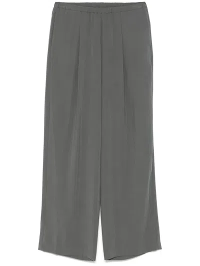Alysi Peach-touch Trousers In Grey