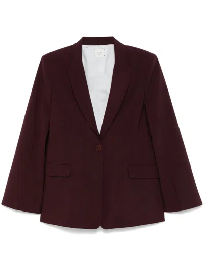 Alysi Peak-lapels Blazer In Red