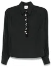 ALYSI PEARL-EMBELLISHED BLOUSE