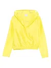 Alysi Satin Hoodie In Yellow