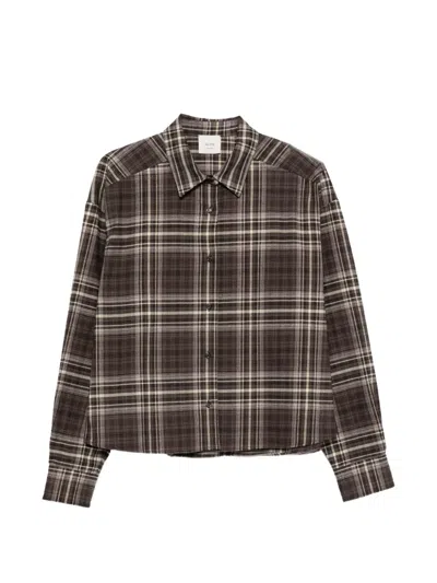 Alysi Plaid Shirt In Brown