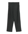 Alysi Pleat Detail Track Pants In Black