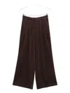 Alysi Brown Clothing Trousers In Black
