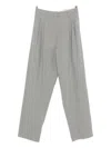 Alysi Pleated Tailored Trousers In Gray
