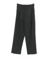 Alysi Pleat Detail Track Pants In Black