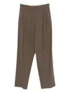 Alysi Pleated Trousers In Brown