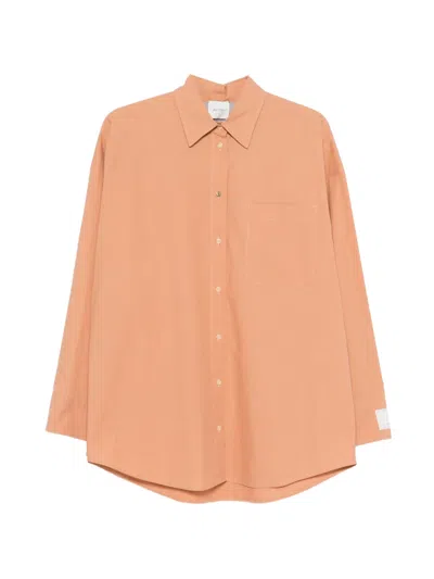 Alysi Pocket Shirt In Orange