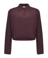 Alysi Pointed Collar Long-sleeved Shirt In Red