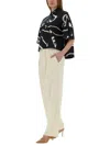 Alysi Polo Shirt Abstract Orchestra In Black