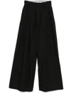 Alysi Poplin Trousers In Schwarz