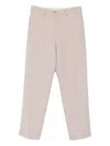 Alysi Pressed-crease Trousers In Pink