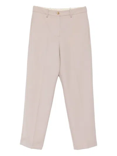 Alysi Pressed-crease Trousers In Pink