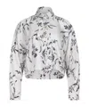 Alysi Printed Long-sleeved Shirt In White