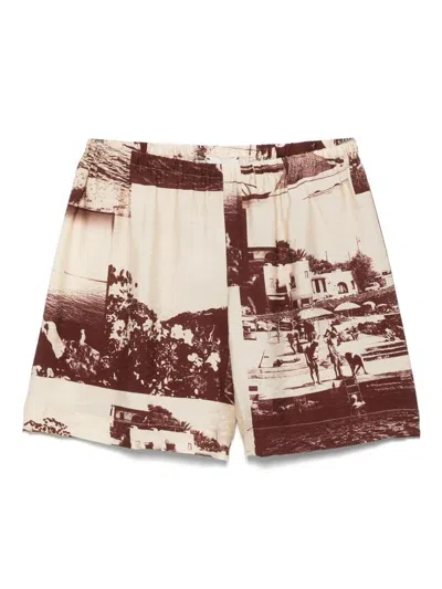 ALYSI ALYSI PRINTED SHORTS