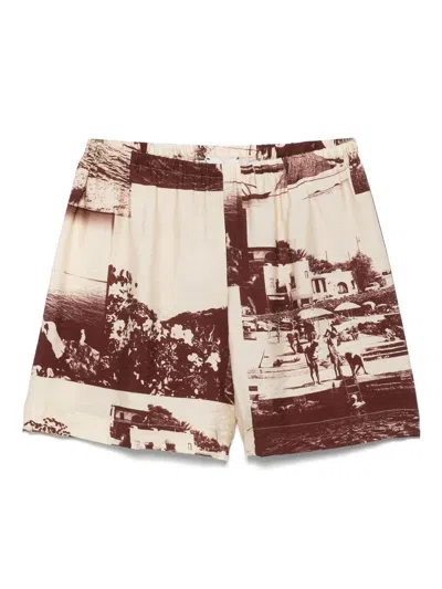 ALYSI ALYSI PRINTED SHORTS