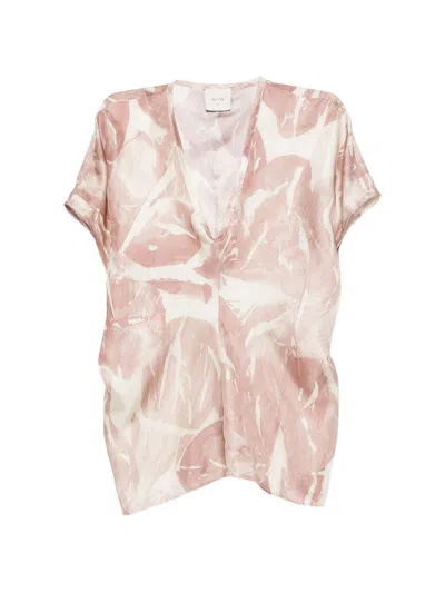 ALYSI Alysi Printed Silk Blouse