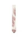 Alysi Slim Design Ties Abstract Pattern Blends In Pink