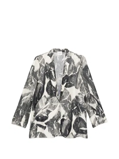 ALYSI ALYSI PRINTED SINGLE-BREASTED JACKET