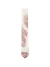 Alysi Slim Design Ties Abstract Pattern Blends In Pink