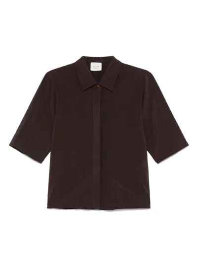 Alysi Purple Silk Blend Shirt