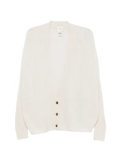Alysi Raglan-sleeve Button-fastening Cardigan In Neutral