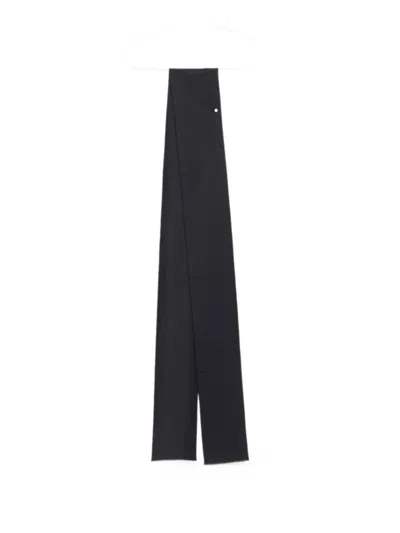 Alysi Rectangular Scarf In Black