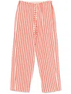 Alysi Striped Trousers In Red