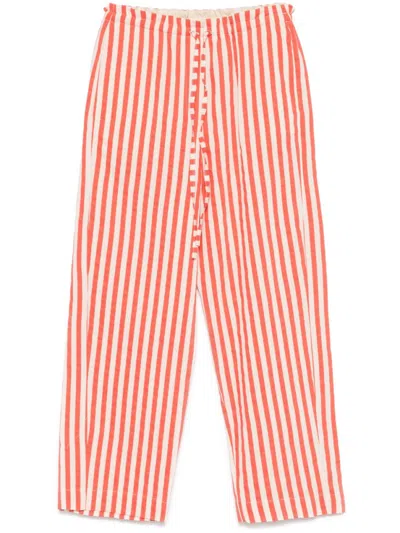 ALYSI RED STRIPED TROUSERS