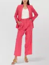 Alysi Regular Fit Jacket Single Breasted Design In Pink