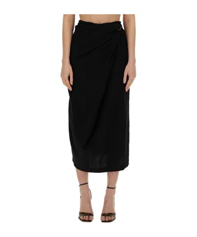 Alysi Regular-fit Skirt In Black
