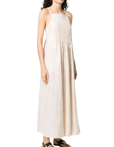 Pre-owned Alysi Rib Dress For Women In Taupe