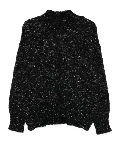 ALYSI RIBBED CREW NECK SWEATER