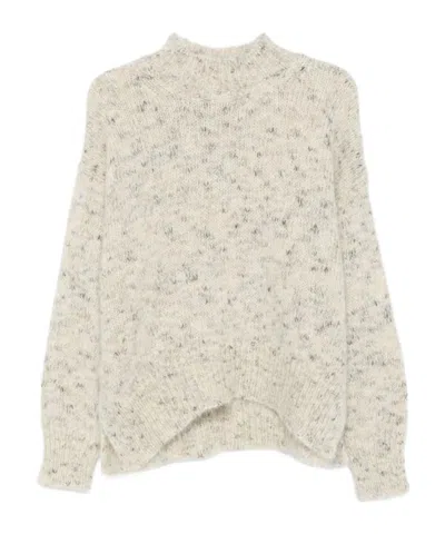 ALYSI RIBBED CREW NECK SWEATER