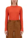 Alysi Ribbed Knit In Red