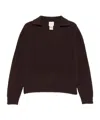 Alysi Wool Polo Sweater In Black