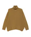 Alysi Cashmere Turtle-neck Jumper In Neutral